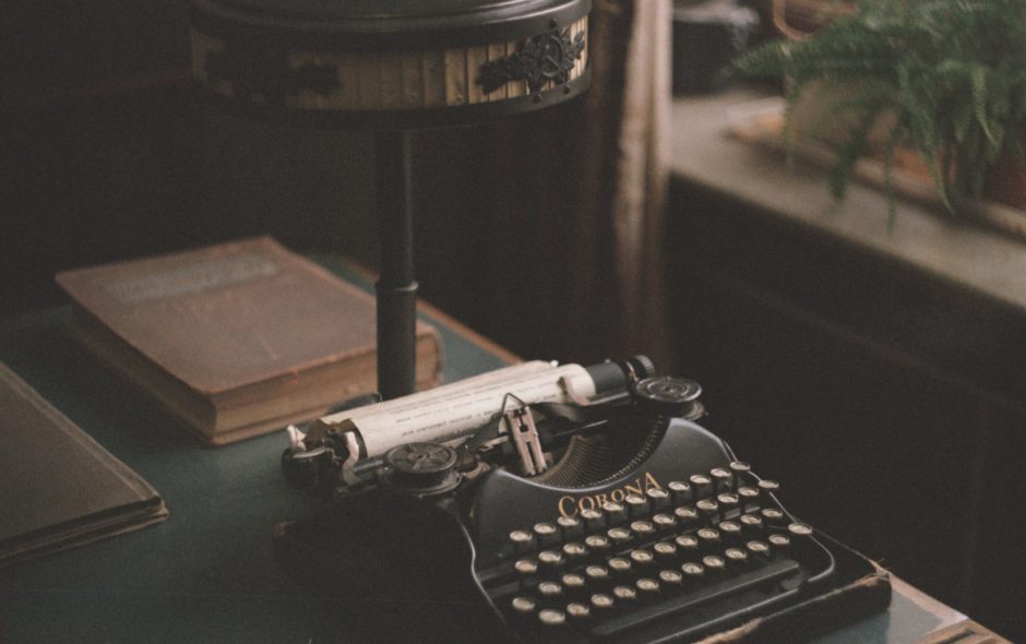 antique typewriter - Writing What I Believe